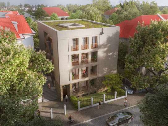 Leipzig - Einzigartige 172m²-DG-Wohnung mit Patio (eigenem Innenhof auf dem Dach) + Balkon, Sauna mögl., 5 Zi.