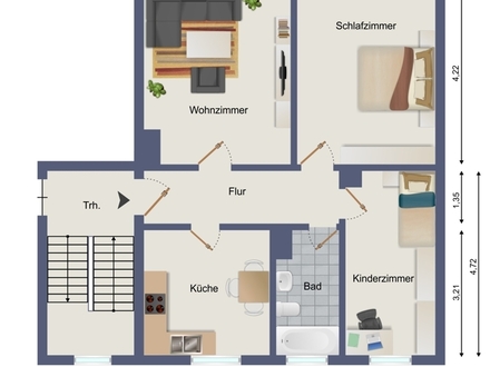 Zella-Mehlis - Altersgerechte 3-Raum-Wohnung!