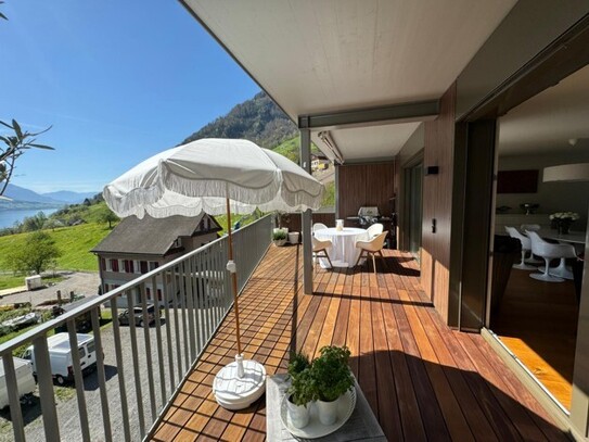 Gersau - Wohnung mit Seeblick am Wald und Bach