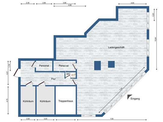 Mügeln - ACHTUNG: Großzügige Ladenfläche mit darüberliegender freier Wohnung!