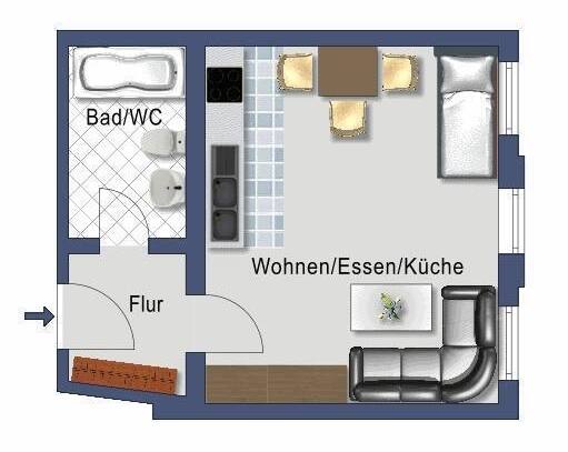 Naumburg (Saale) - Single-Wohnung