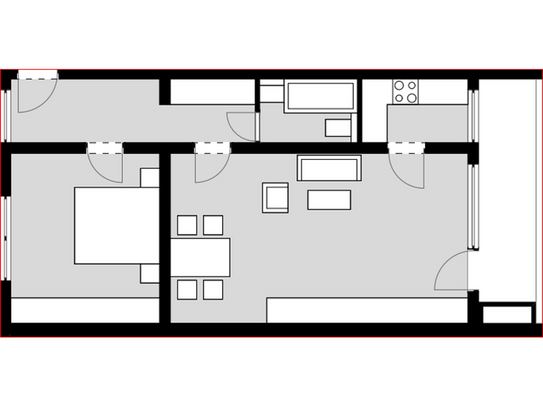 Dortmund - Perfekte Lage: Geräumige 2-Zimmer-Whg. mit idealer Anbindung Nähe Phönixsee