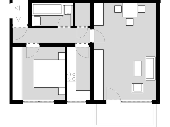 Dortmund - Makellose 2 Zimmer-Wohnung im ruhigen Teil von Dortmund-Hörde