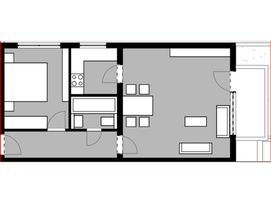 Dortmund - Helle 2-Zimmer-Whg. im EG mit Balkon in gepflegter Wohngegend nähe Phönixsee