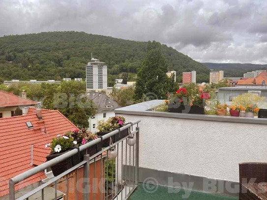 Suhl - BIGKs: Suhl - vollmöblierte 3 Raumwohnung über 2 Etagen,sep.Küche,Wannenbad,Dachterrasse (-;)