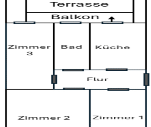 Leipzig - Provisionsfrei: 3-Raum-EG-Wohnung mit Balkon, Terrasse und eigenem Garten in Leipzig, Gohlis-Süd