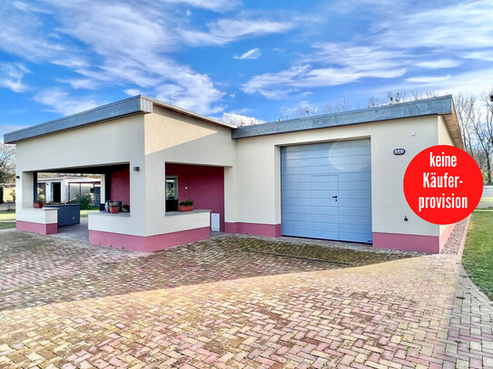 Boldekow - HORN IMMOBILIEN ++ alles ebenerdig und behindertengerecht, große Garage mit elektrischem Rolltor