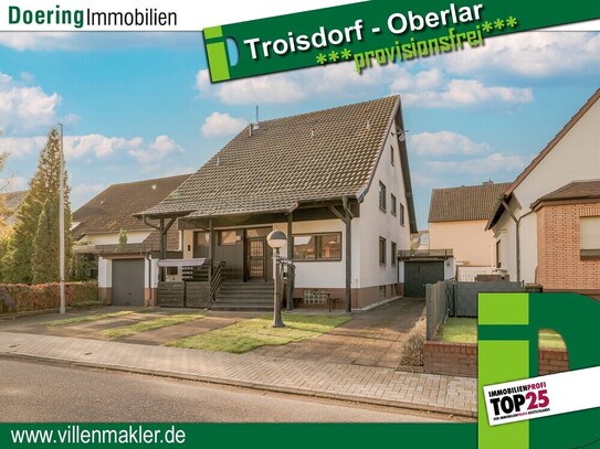 Troisdorf / Oberlar - Geräumiges Einfamilienhaus mit großem Garten und Potenzial in Troisdorf-Oberlar