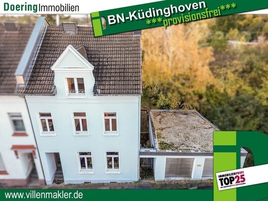 Bonn - Küdinghoven: Charmantes Ein- bis Zweiparteienhaus mit Doppelgarage & Garten *provisionsfrei*