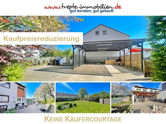 Bad Bramstedt - KINDERFREUNDLICHES RIESENGRUNDSTÜCK !!! ENDreihenhaus mit Vollkeller, Carport & Viel Potential !!!