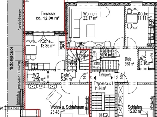 Mülheim an der Ruhr - Neubau-Maisonette-Wohnung mit großer Dachterrasse in Mülheim Dümpten