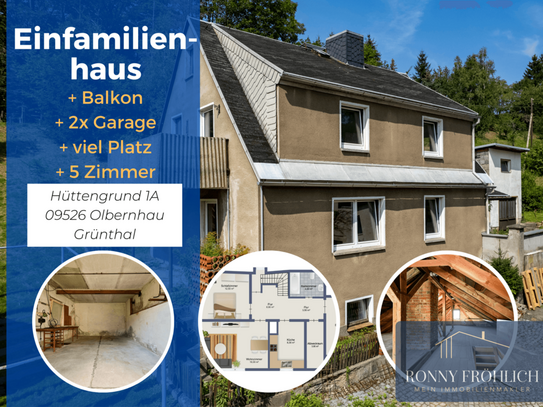 Olbernhau - Olbernhau: Vielseitiges 6-Zimmer-Haus mit traumhaftem Ausblick - Gestalten Sie Ihr Traumhaus!