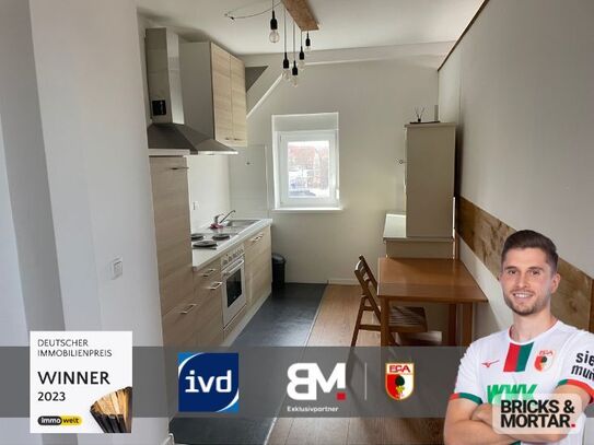 Augsburg - Vermietete, sanierte Wohnung im DG mit Studio im Dachspitz 56m²