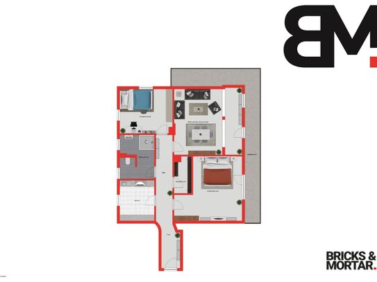 Bad Wörishofen - Energetisch Sanierte 3 Zimmerwohnung im Erdgeschoss