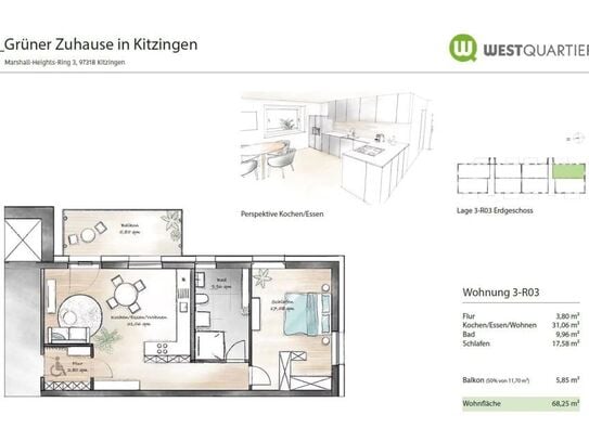 Kitzingen - **ERSTBEZUG** Energieeffiziente und gut geschnittene Wohnung