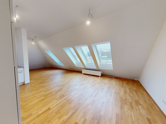 Unbefristete moderne 3 Zimmer Dachgeschoßwohnung - Nähe U3 Johnstraße