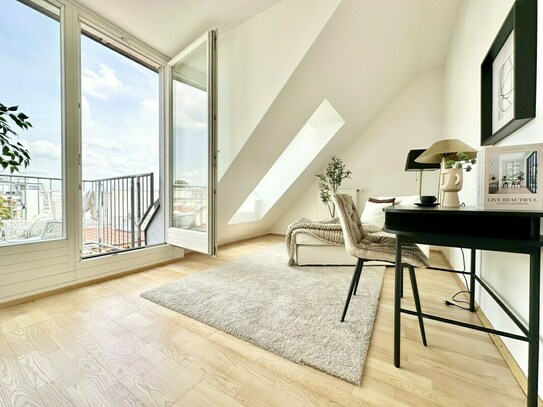 Attraktive 3-Zimmer-Dachgeschosswohnung mit Balkon in den ruhigen Innenhof!