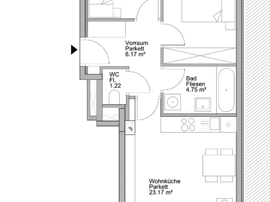 3-Zimmer-Neubauwohnung mit Loggia!