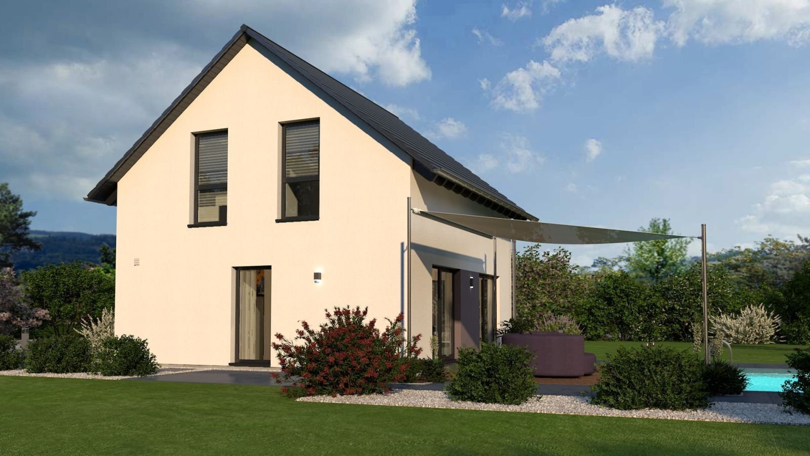 Kompaktes Haus - durchdacht bis in den letzten Winkel