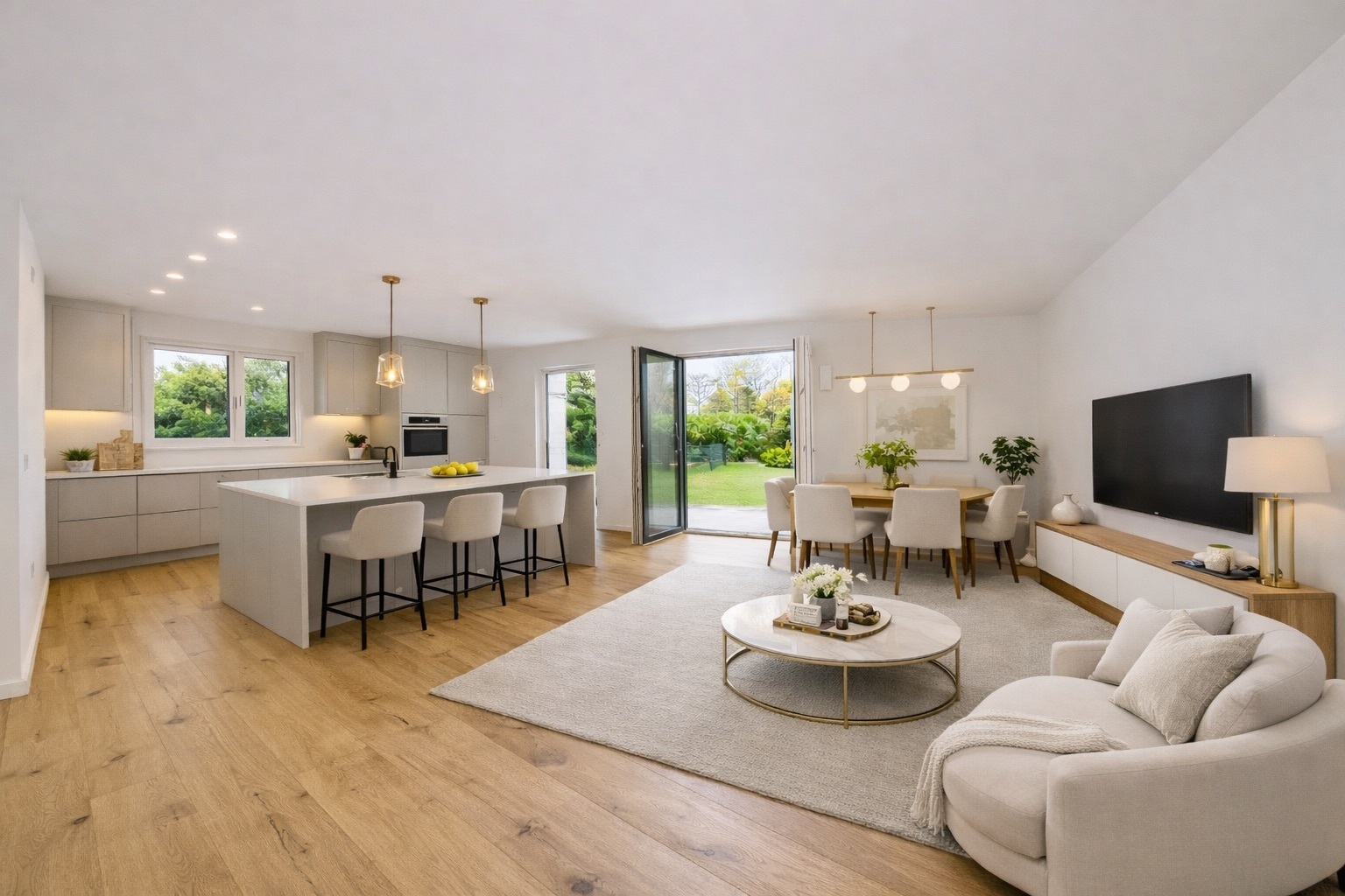 Modernes Wohnen im Neubau mit Garten – in ruhiger, grüner Lage