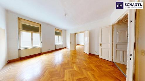 ALTBAU AT ITS BEST: Mitten in St. Leonhard in der Nähe der TU Graz! 4 Zimmer, Innenhofbalkon & wunderschöner Fischgrätp…