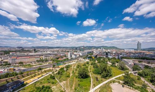 Familienwohntraum mit Panoramablick mitten in Wien - Nordbahnviertel (Top 191)