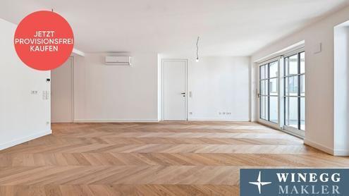 PROVISIONSFREI! Großzügiger 2-Zimmer-Erstbezug! Balkonwohnung mit Blick in wunderschönen Innenhof