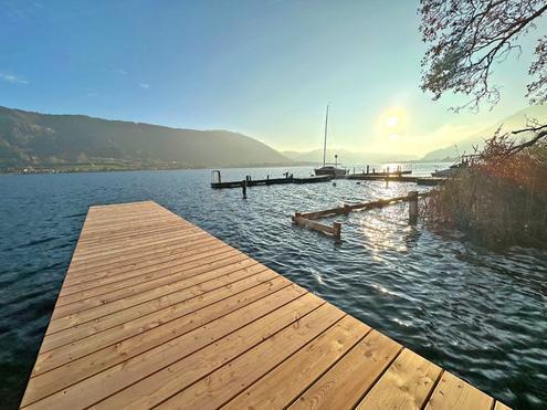 Familienparadies: Großzügige Gartenwohnung mit Seeblick und Seezugang