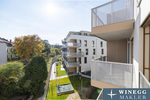 PROVISIONSFREI | Bezugsfertige 3-Zimmer-Wohnung mit Balkon, viel Privatsphäre und Grünblick