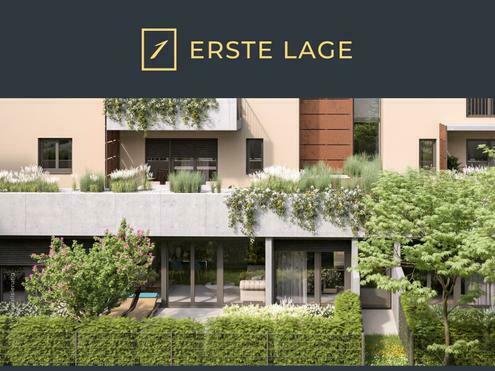 ERSTE LAGE: Jedes Fenster in den eigenen Garten! 3- Zimmerwohnung mit schöner Terrasse und Eigengarten