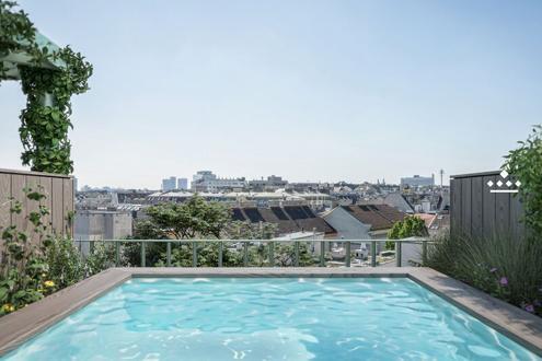 UP IN THE SKY: Penthouse auf drei Ebenen mit unverbaubarem Wienblick