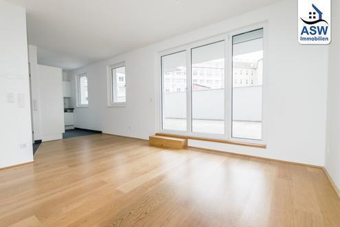 TOP LAGE - Nähe DONAUINSEL & HANDELSKAI - Attraktive 2 Zimmerwohnung mit großer Terrasse