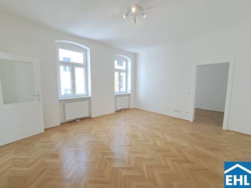 Küche geschenkt: 2 Zimmer-Altbauwohnung in Top-Lage des 2. Bezirks!