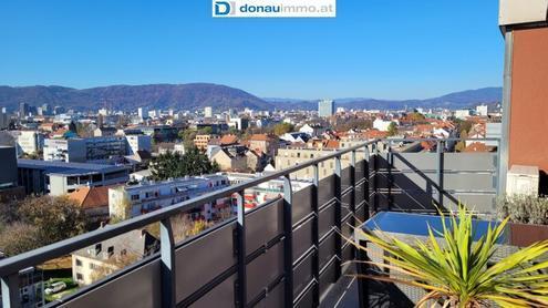 Wunderschöne helle, klimatisierte Wohnung mit TOP-Ausblick Graz im Obergeschoss