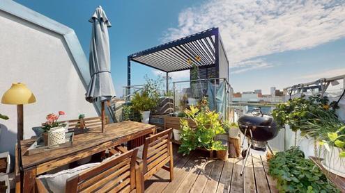 25m² Dachterrasse - Helle DG Maisonette