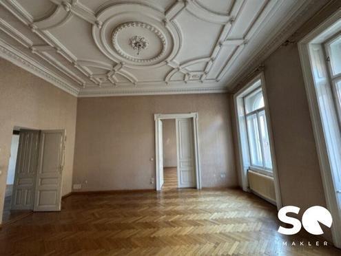 #SQ - NÄHE U2 RATHAUS! 5-ZIMMER-ALTBAUWOHNUNG MIT BALKON