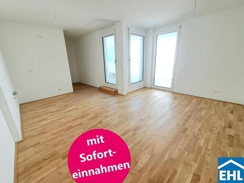 Sofortige Mieteinnahmen! Vermietete 2 Zimmerwohnung in wunderschöner Stammersdorfer Ruhelage