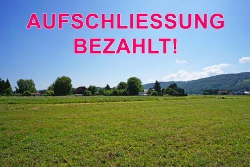 Ebenes Baugrundstück für Einfamilien- oder Doppelhaus in Grünruhelage im Tullnerfeld nahe St. Andrä-Wördern