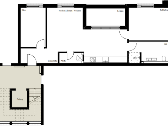 3 - Zimmer Wohnung im Spessart Manor mit EBK, Balkon und Luft- / Wasserwärmepumpe - Aurelion Immobilien Aschaffenburg