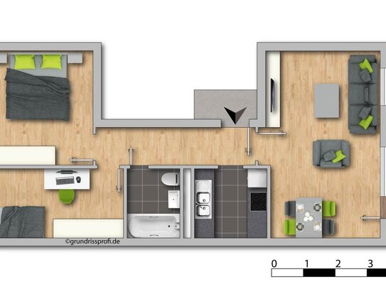 3-Raum Wohnung in Eisenach