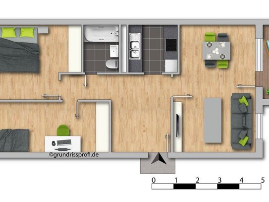 3-Raum Wohnung in Eisenach