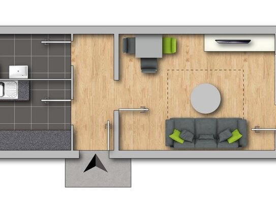 1-Raum Wohnung in Eisenach