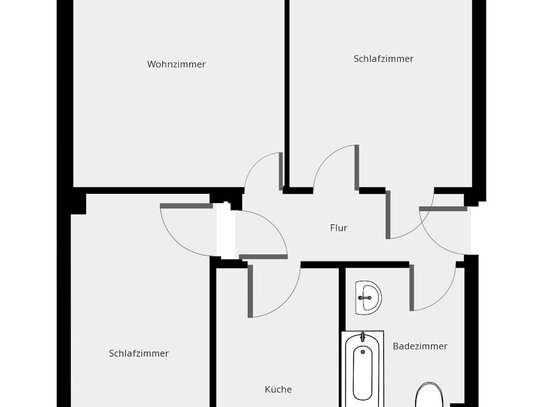 Renovierte 3-Zimmer-Wohnung im 1. Obergeschoss zu vermieten!