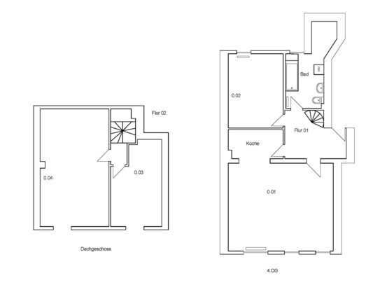 Helle 4-Raum Maisonette-Wohnung