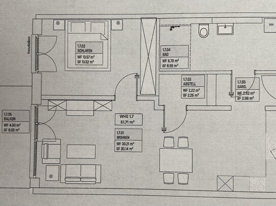 Neubau - 2 Zimmerwohnung Erstbezug