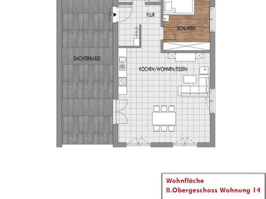 2 Zimmer Penthouse-Wohnung mit traumhafter Aussicht über Wernberg