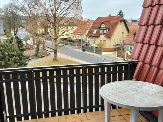 1 1/2-Zimmer-Wohnung mit Balkon für eine Person geeignet