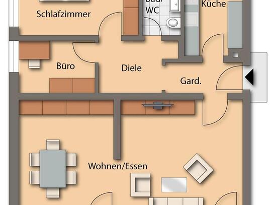 Ideale 3-Zimmer-Wohnung in zentrumsnaher Lage! Neumarkt - Weinbergerstraße