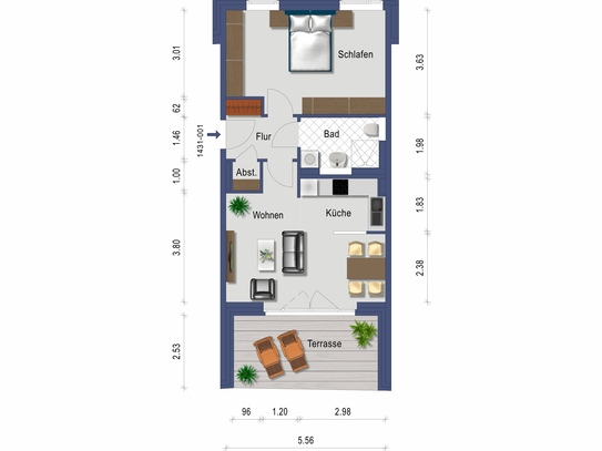 Schöne Erdgeschosswohnung in toller Lage! - 23570 Lübeck