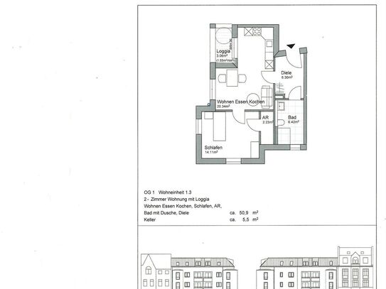 Neubau-Etagenwohnungen mit Fahrstuhl im Zentrum